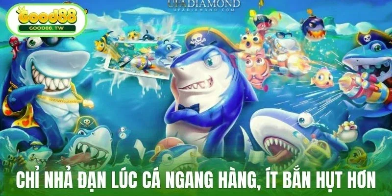 Chỉ nhả đạn lúc cá ngang hàng, ít bắn hụt hơn