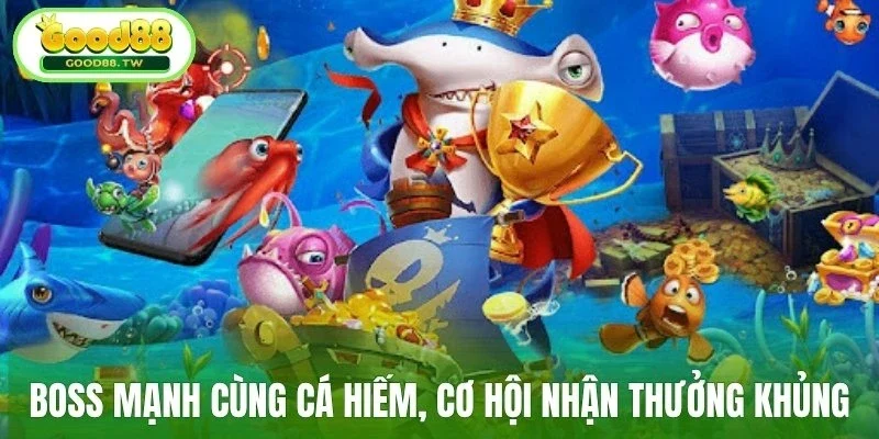 Kho boss mạnh cùng cá hiếm, cơ hội nhận thưởng khủng